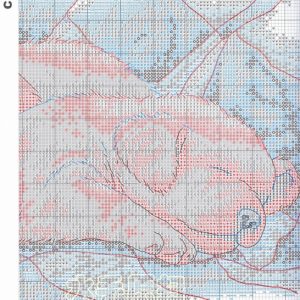 Схема вышивки Спящие щенки (Dimensions) 3 из 4