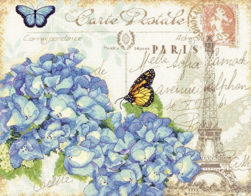 Вышивка Paris Hydrangea (Dimensions)