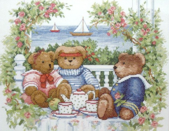 Вышивка Teddy Teatime (Dimensions)