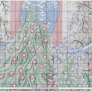 Схема вышивки Павлин (Anchor) 4 из 6